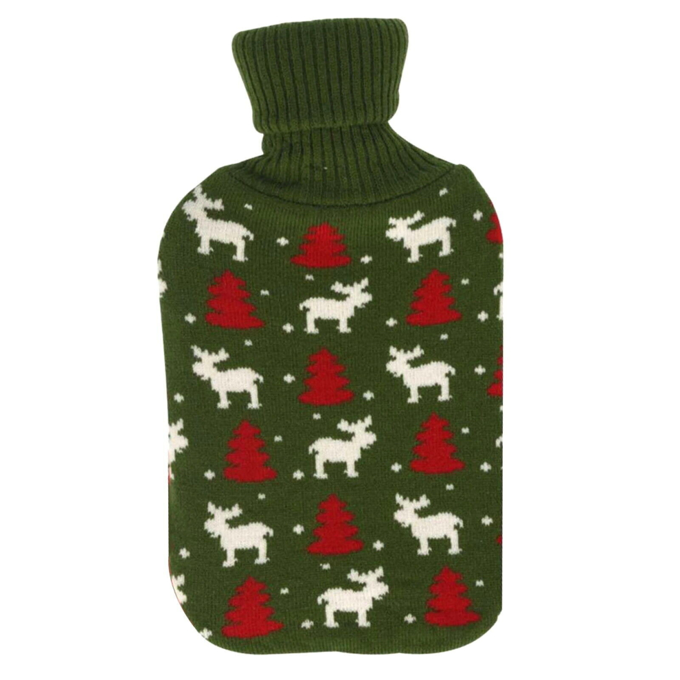 Koopman (Reindeer) Christmas Hot Water Bottle Novelty Xmas Removable