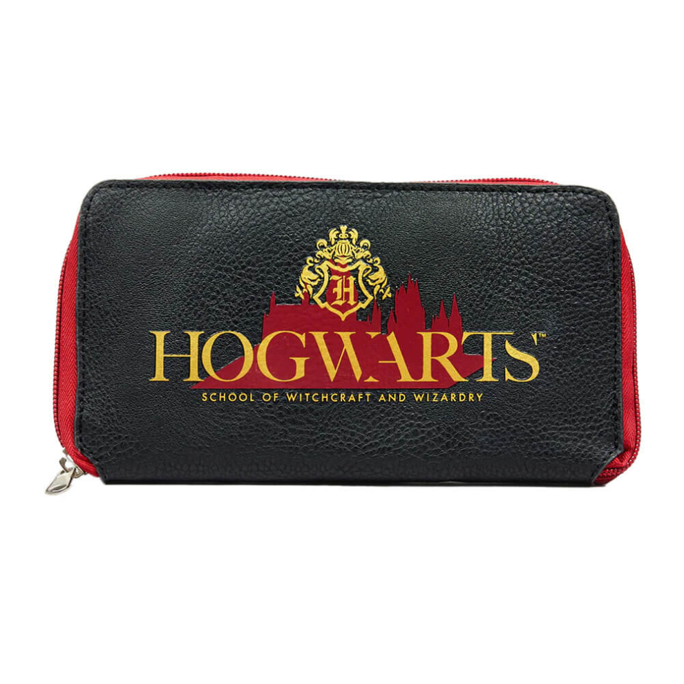 Harry Potter Hogwarts Zip Around Black Purse