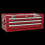 Sealey Mid-Box 3 Drawer with Ball-Bearing Slides - Red 1