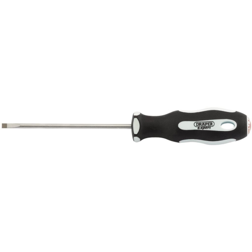 Draper Plain Slot Soft Grip Parallel Tip Screwdriver, 3 x 75mm