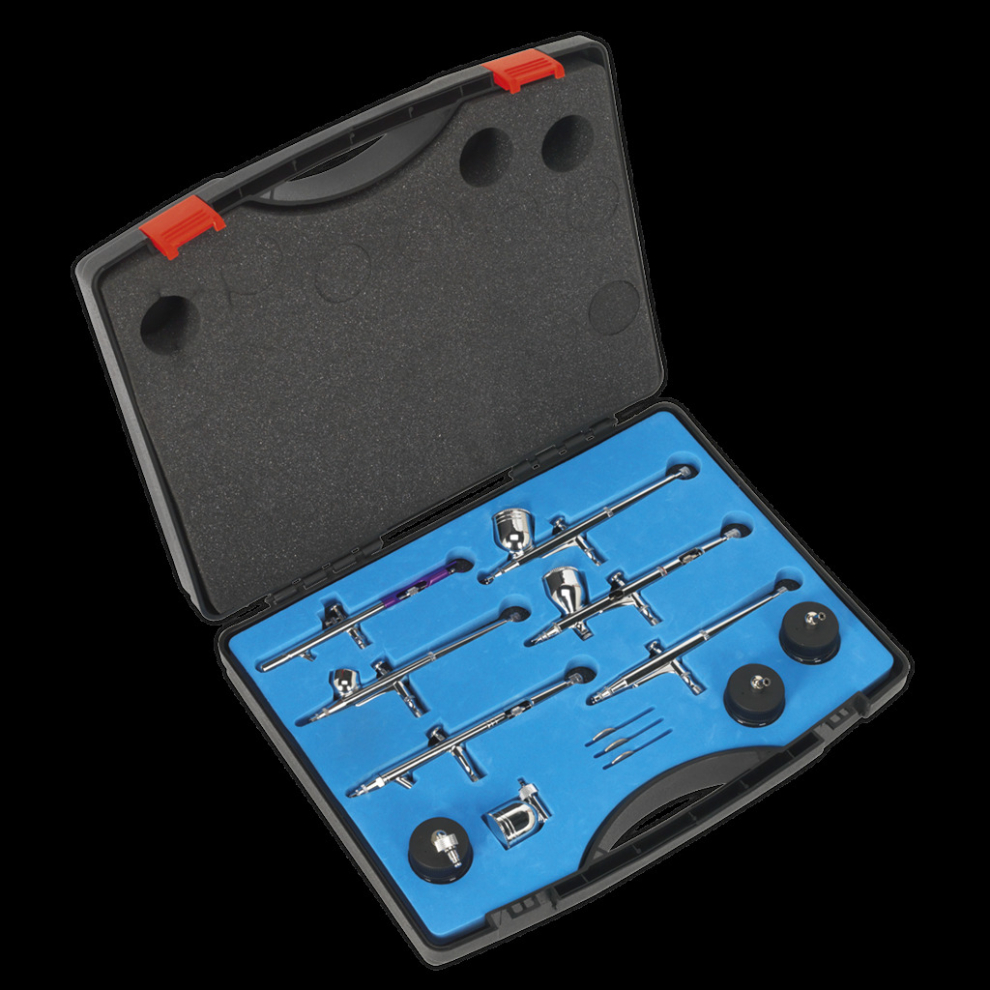 Mini Air Brush Kit 10pc Gravity/Suction Feed