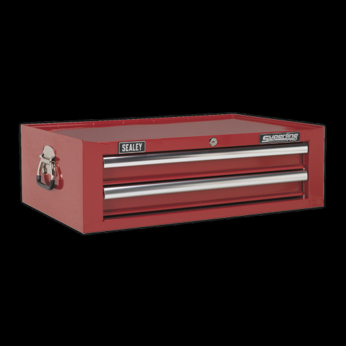 Sealey Mid-Box 2 Drawer with Ball-Bearing Slides - Red