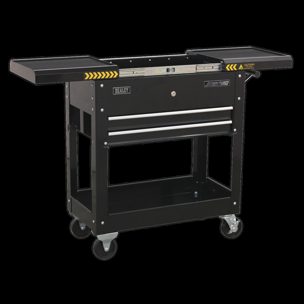 Mobile Tool & Parts Trolley - Black