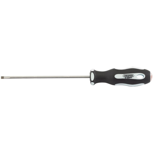 Draper Plain Slot Soft Grip Parallel Tip Screwdriver, 3 x 100mm