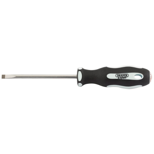 Draper Plain Slot Soft Grip Parallel Tip Screwdriver, 5.5 x 100mm
