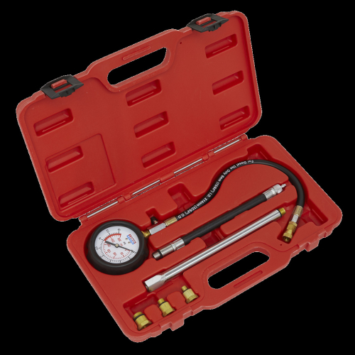 Sealey Petrol Engine Compression Tester Deluxe Kit 6pc