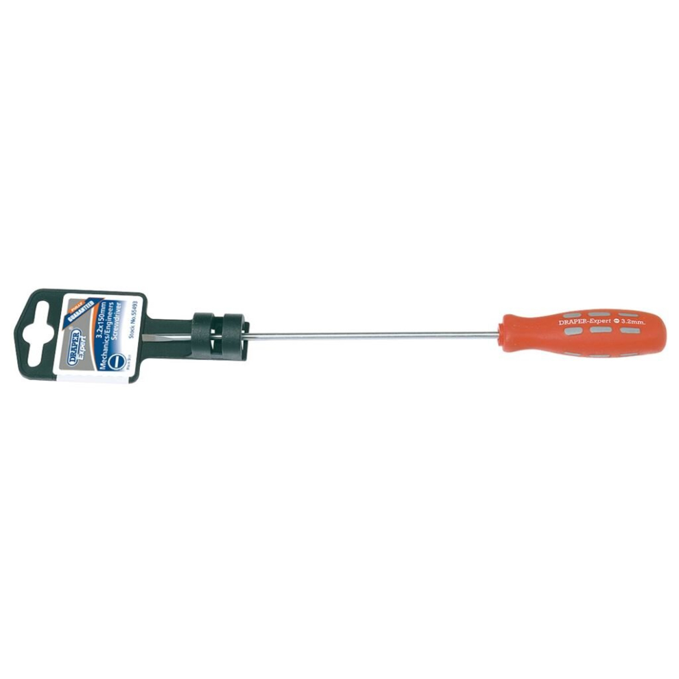 Plain Slot Parallel Tip Mechanic's Screwdriver, 3.2 x 150mm