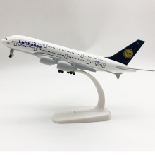 AIR Lufthansa A380 aircraft model with landing gear series 20CM
