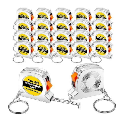 50 Pcs Keychain Tape Measure Small Tape Measure Retractable Digital