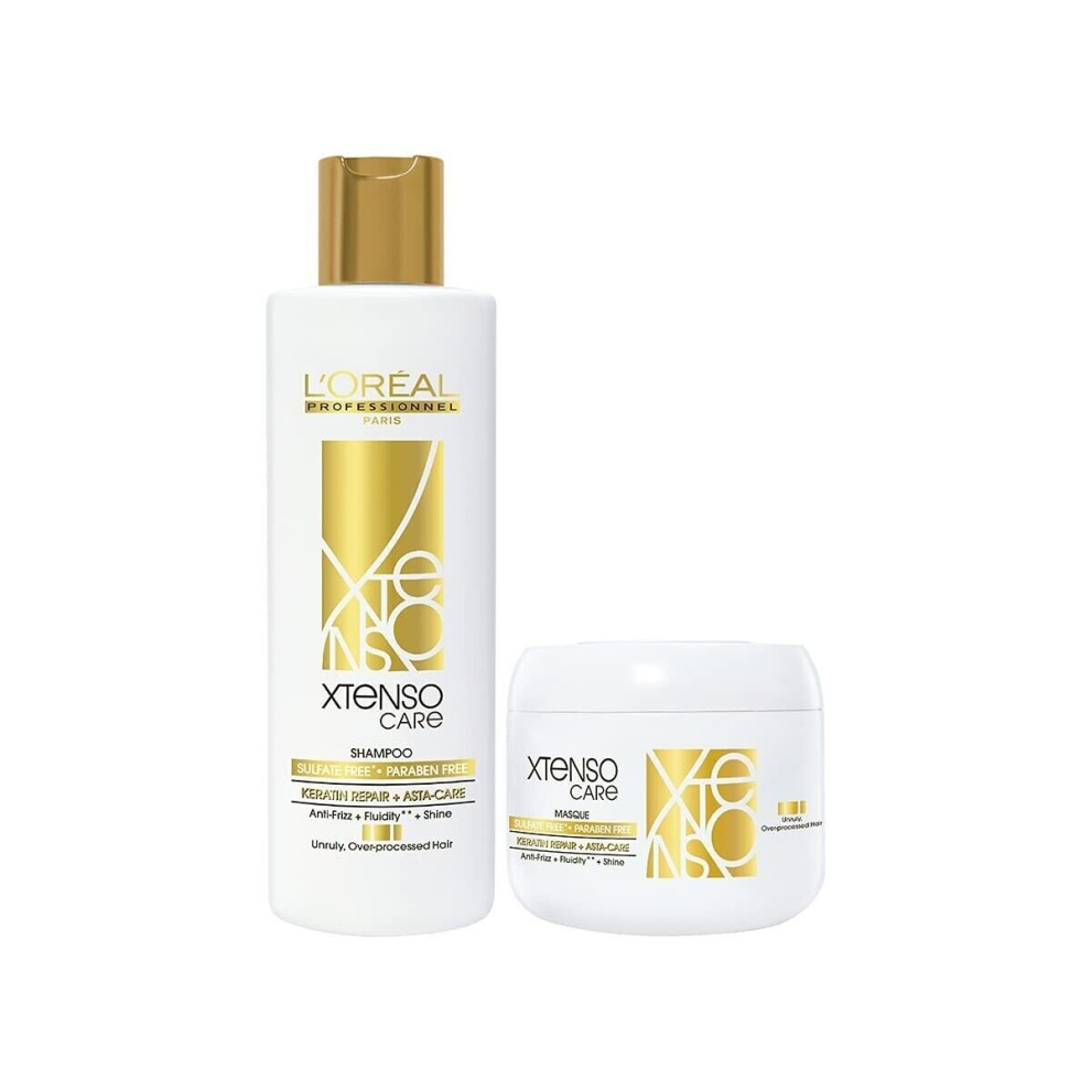 Loreal Professionnel Xtenso Care Shampoo - 250ml | Hair Masque - 200ml