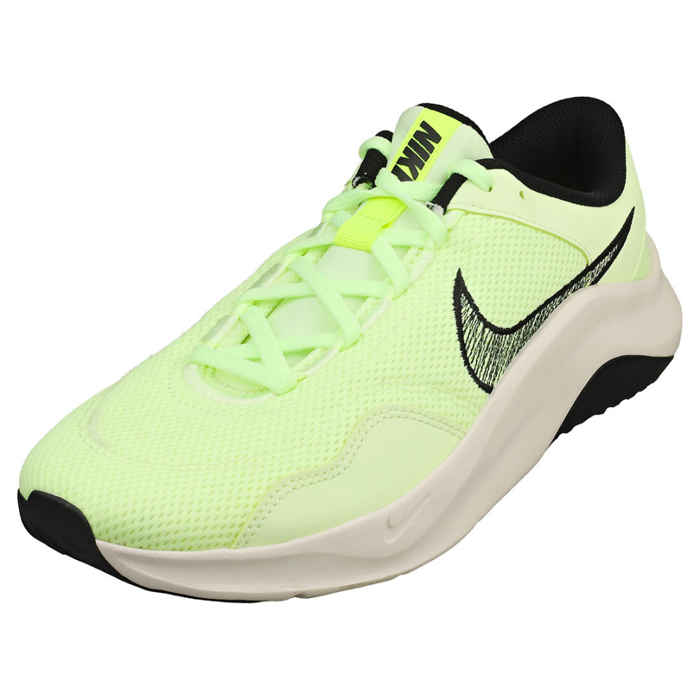 (9.5) Nike Legend Essential 3 Mens Fashion Trainers in Volt Black