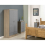 Seconique Nevada Wardrobe Grey 2 Door 1 Drawer Gloss and Oak Effect Hanging Rail 6