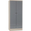 Seconique Nevada Wardrobe Grey 2 Door 1 Drawer Gloss and Oak Effect Hanging Rail 1