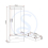Seconique Nevada Wardrobe Grey 2 Door 1 Drawer Gloss and Oak Effect Hanging Rail 5