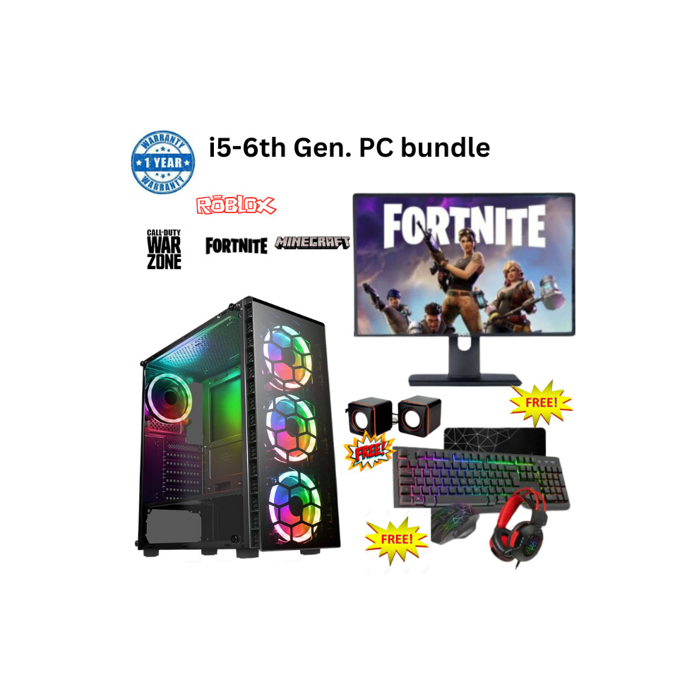 FAST GAMING PC INTEL i5-6th Gen. ASUS TURBO GTX 1080 8GB, 24GB RAM, 256GB SSD, 1TB HDD, MONITOR + HEADSET + SPEAKERS BUNDLE SALE