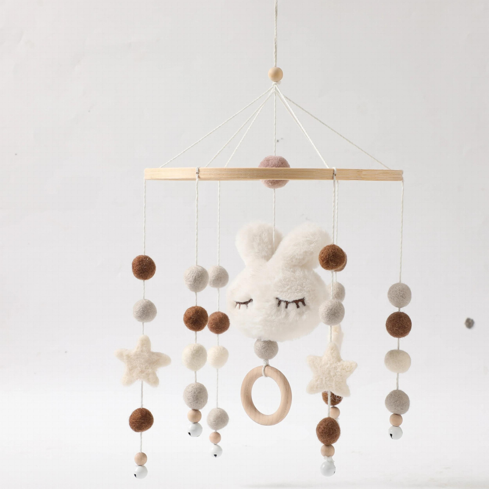 1pc Baby Bed Bell Mobiles Rattles Toys Rabbit Stroller Toys Baby Hangable Many Shapes Rotating Bell for 0-12 Month