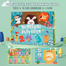 Baby Busy Book Montessori Busy Books Kid Early Learning Cognitive Puzzle Children Paste Books My First Book Boy Girl Xmas