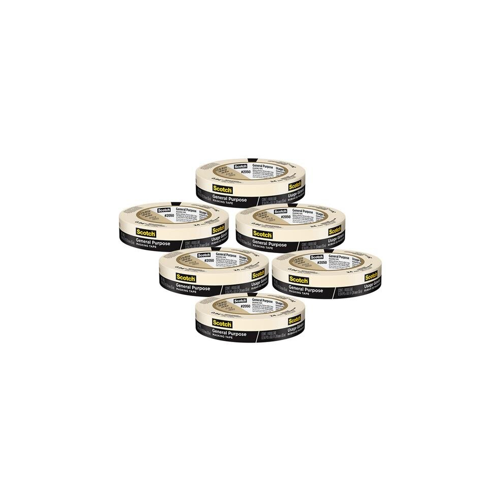 3M Mmm205024ap-6 Masking Tape - 24 Mm General - Pack Of 6