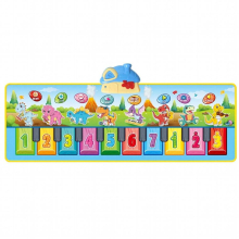 Kids Musical Piano Keyboard Play Mat Funny Electronic Piano Keyboard Musical Dancing Mat for Toddlers Christmas Birthday