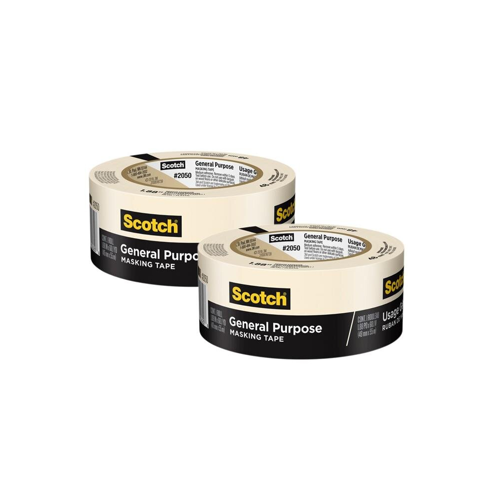 3M MMM205048MP-2 48 mm General Masking Tape - Pack of 2
