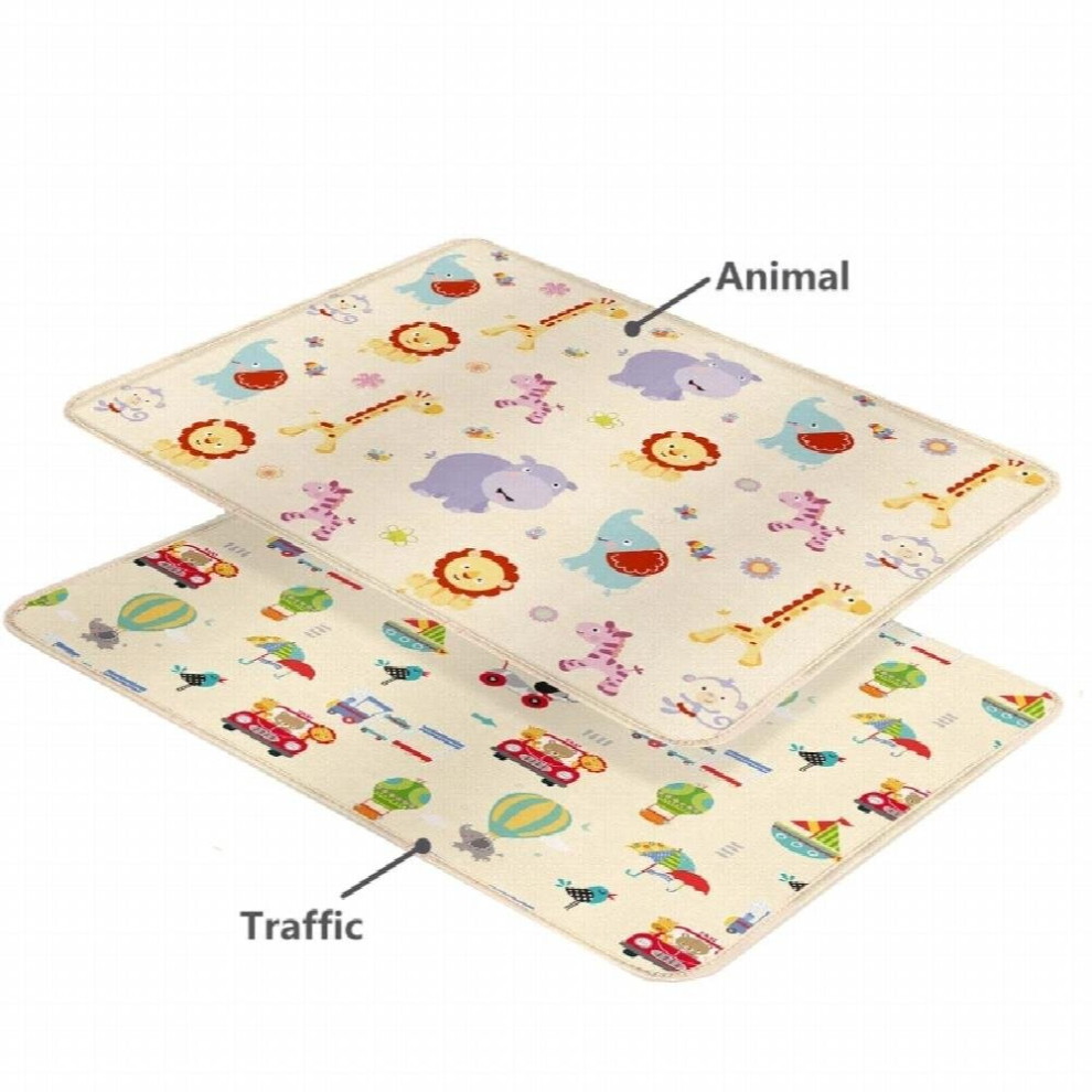Cartoon Baby Play Mats Educational Baby Activity Carpet Waterproof Easy to Store Double-sided Foldable Children Carpet Bebe Rug