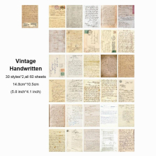 60 Sheets Vintage Scrapbook Paper Pack Journaling Scrapbooking Supplies Decorative Craft Papers Kit for Junk Journals Decoupage