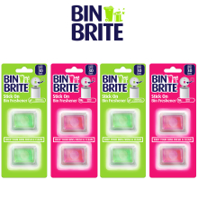 8 Stick ON Bin Freshener Dustbin Fragrance Berry Citronella Lemongrass