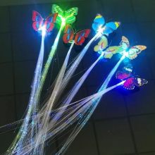Random LED Flashing Hair Braid Glowing Luminescent Hairpin Novetly Hair Ornament Girls Led Toys Year Party Christmas Gift