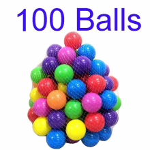 100 Pcs Eco-Friendly Colorful Ball Pit Soft Plastic Ocean Ball Water Pool Ocean Wave Ball Outdoor Toys For Children Kids Baby