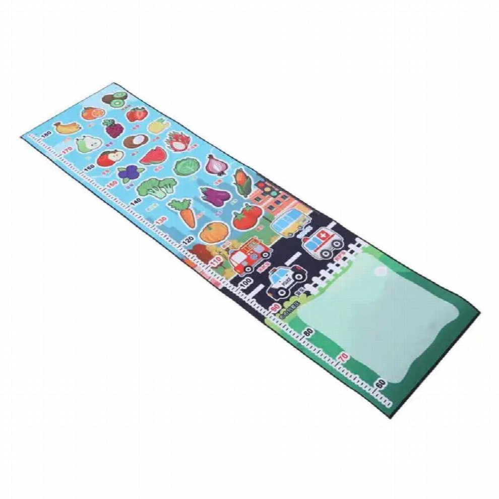 Jumping Toys Growth Chart Ruler Height Growth Chart Multifunctional Fruit Vegetable Pattern for Kindergarten