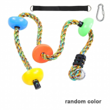 Colorful Climbing Rope for Kids with 4/5 Knotted Foot Indoor Outdoor Backyard Playground Tree Swing Toys Accessories Swingset