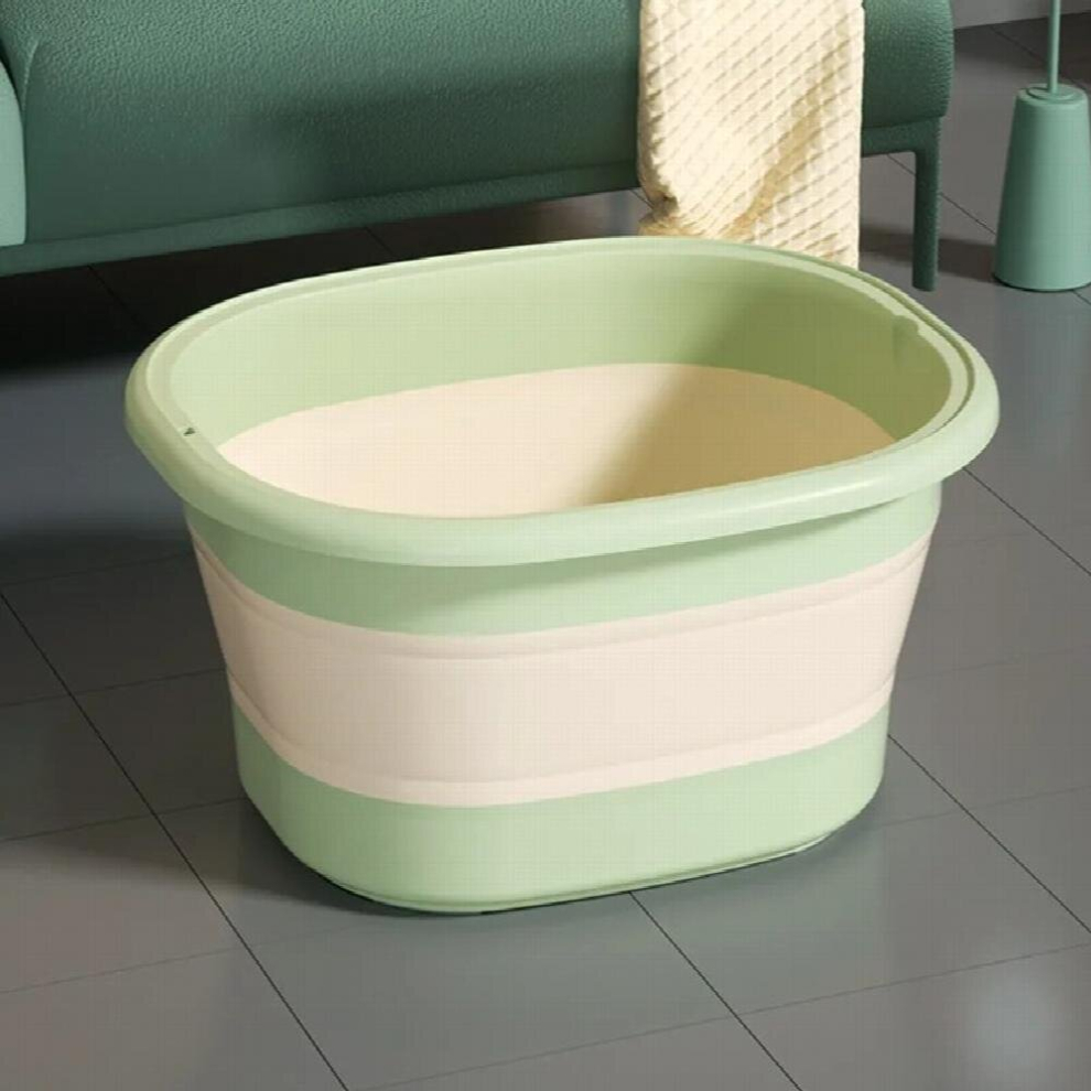 Folding Foot Bath Bucket Plastic Foot Bath Tub Thickened Foot Wash Bucket Massage Bucket Household Adult Foot Wash Basin Hot Tub