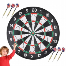 Steel Tip Dart Set indoor leisure toy large dart board Competition Level Training Dart set double-sided flocking dart board