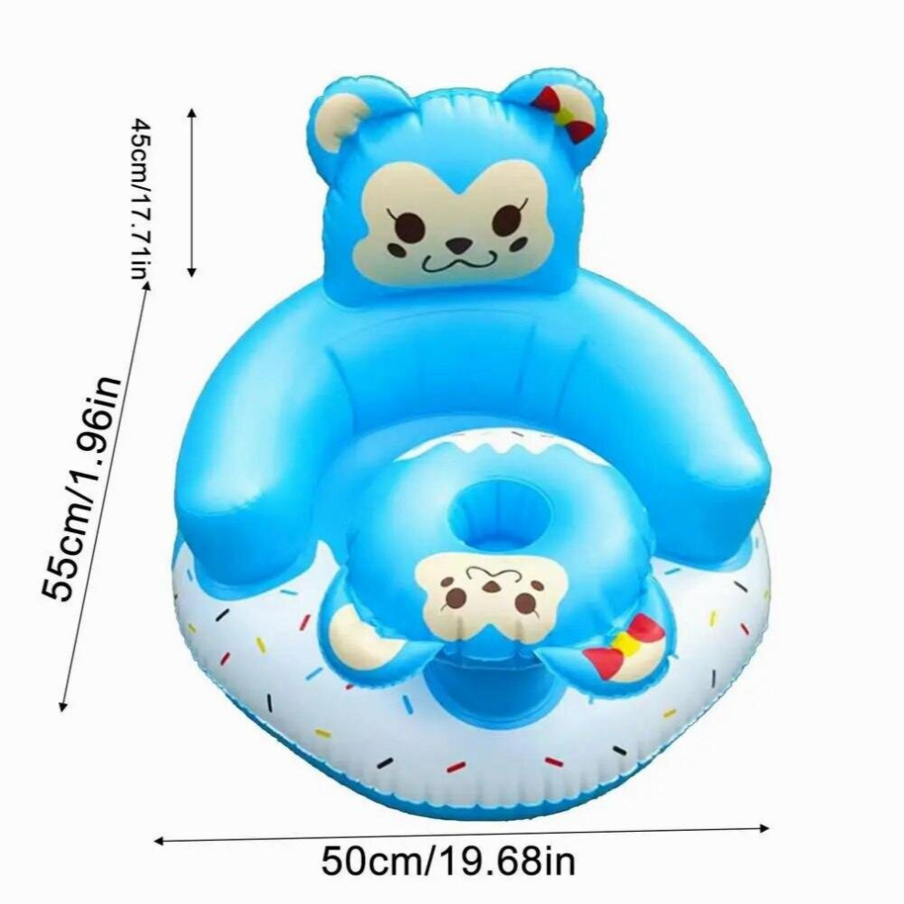 Toddler Seat Inflatable Air Sofa Sitting Up Support Seat Toddler Portable Thick Waterproof Inflatable Seat For Bathing Traveling