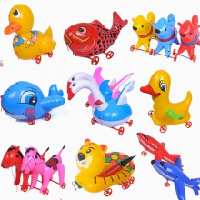 Pull Toy Fun Adorable Good Sealing Animal with Wheel Baby Learning Toy Children Toy