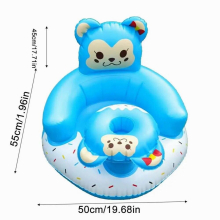 Inflatable Toddler Floor Seat Air Sofa Sitting Up Support Seat Toddler Portable Thick Waterproof Inflatable Seat For Bathing