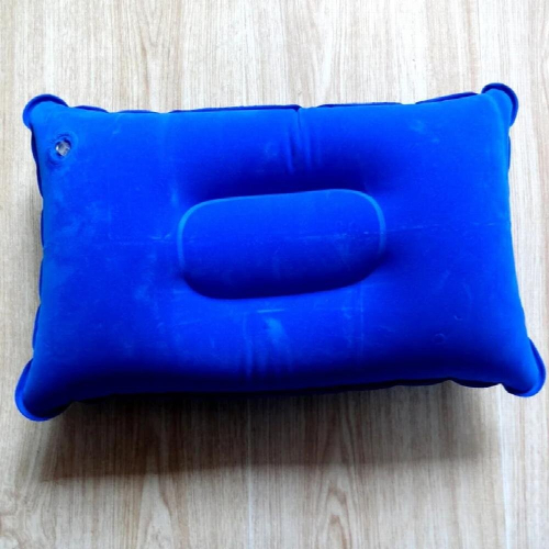 Inflatable Pillow Travel Camping Pillows Easy Portable Napping Companion PVC Rectangular Pillow Flocked Rectangular Pillow 1