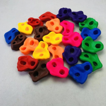 10pcs/set Rock Climbing Holds Playground Game Hand Feet Hold Grip Kit Wood Wall Climbing Stones Toys For Children Kids