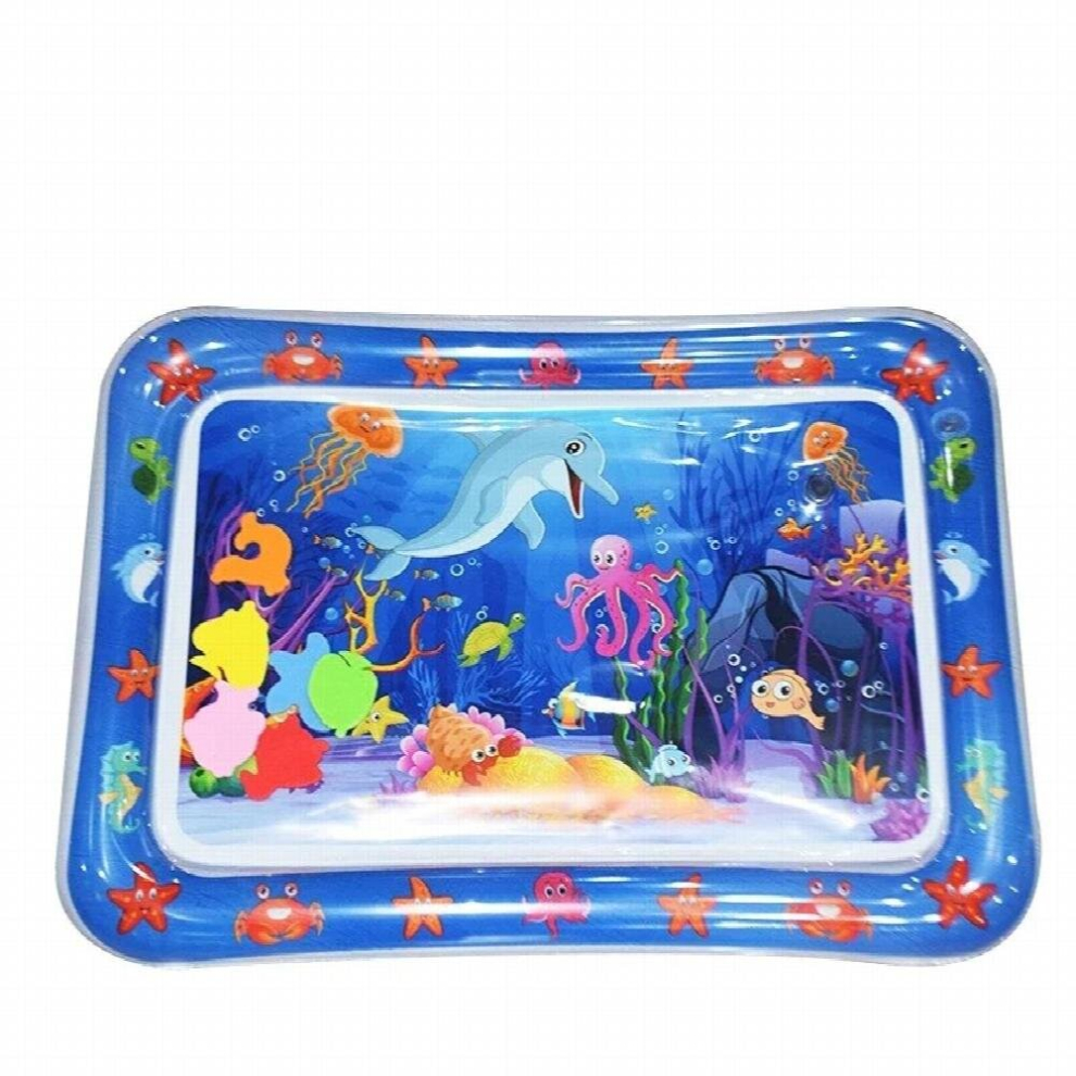 Inflatable Baby Pat Pad Marine Life Pat Pad Inflatable Mat Baby Water Play Mat for Infants and Toddlers Baby Toys