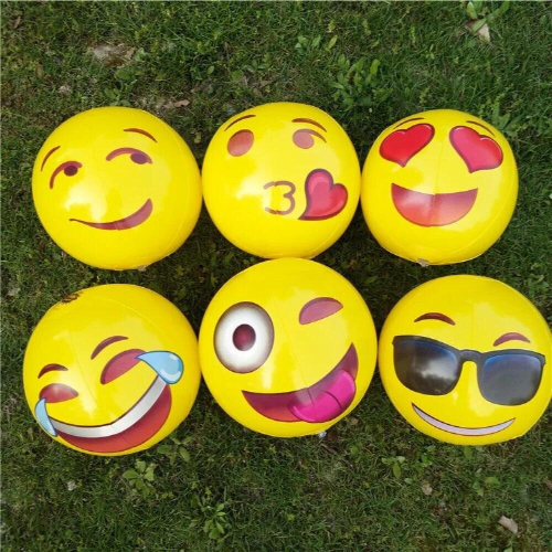 12PCS/6PCS environment-friendly PVC inflatable beach expression ball 12-inch expression ball inflatable balloon expression