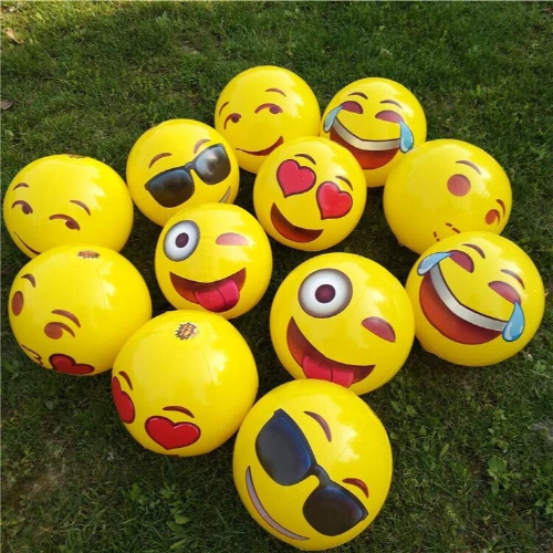 12PCS/6PCS environment-friendly PVC inflatable beach expression ball 12-inch expression ball inflatable balloon expression 1