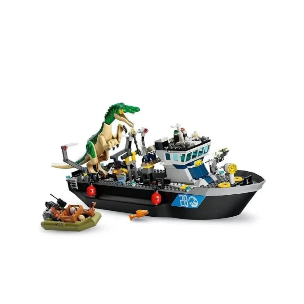 Jurassics World Dinosaur Tyrannosaurus Baryonyx Transport Escapes Building Block Bricks Toy for Children
