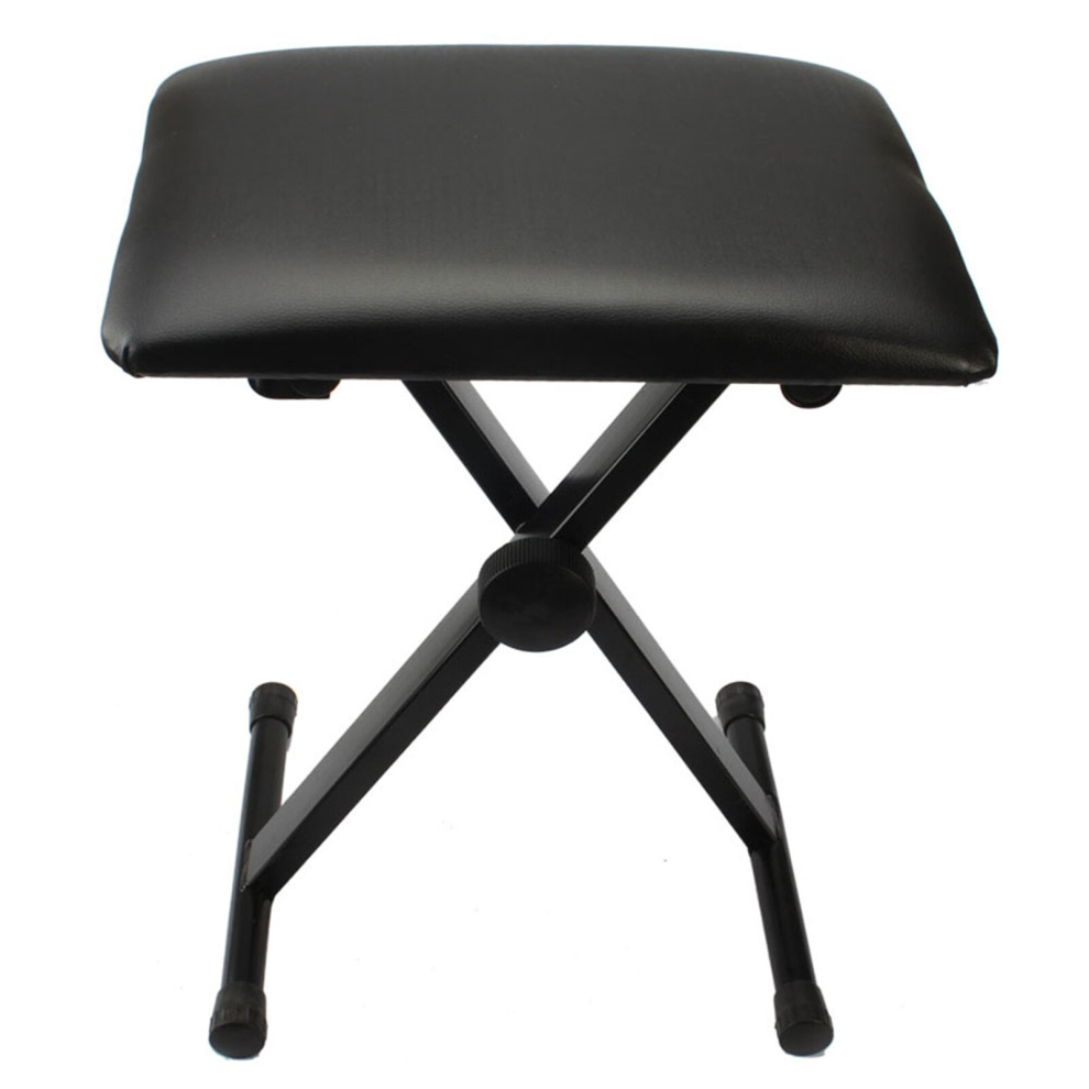 PIANO STOOL KEYBOARD BENCH PADDED SEAT CUSHION CHAIR ADJUSTABLE HEIGHT