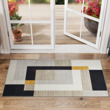 (40 X 60 cm (1 ft 3 in x 1 ft 9 in), Milo ) Extra Large Area Rugs Printed Geometric Traditional Carpets Runner Rug & Luxury Floor Door Mats