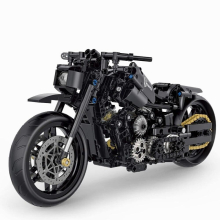 1:8 586PCS High-tech klasické motocykle stavebné bloky Motor City Racer tehly hračky pre chlapcov detské Halloween