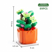 Mini Succulent Building Block DIY Small Particles Puzzle Plant Flower Pot Home Decoration Educational Toy Children Birthday Gift