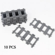 100PCS building block train track accessories straight track 534001 curved track children DIY variable trackclassic toy