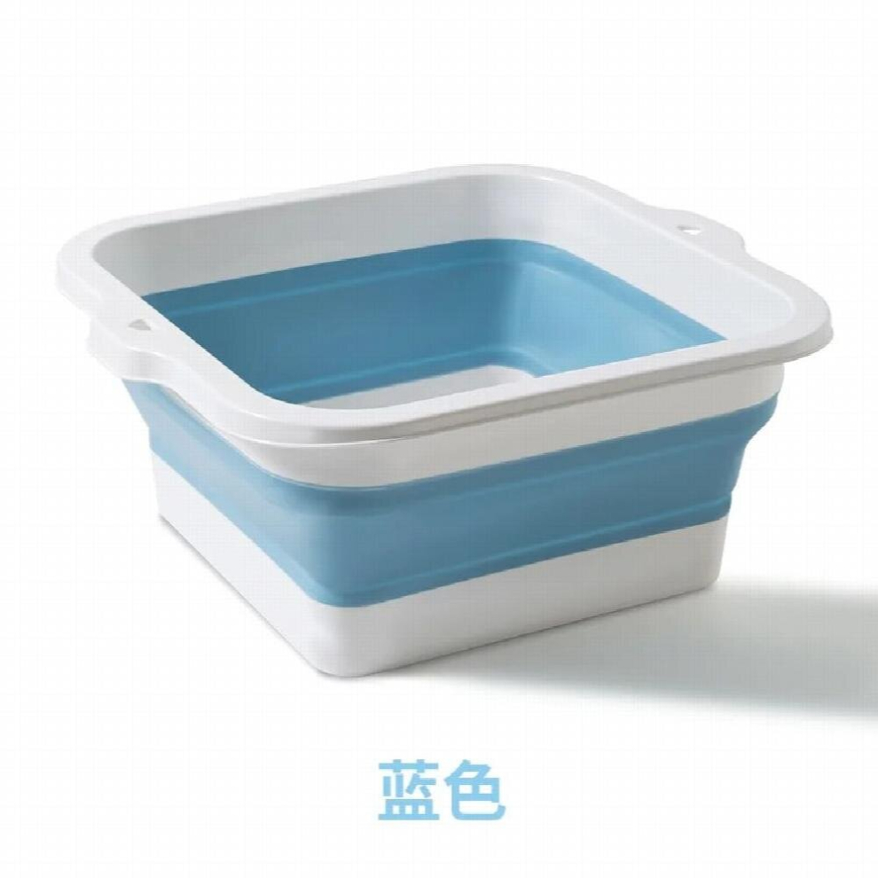 silicone folding foot bath bucket household folding foot bath massage footbath portable retractable foot bath bucket.