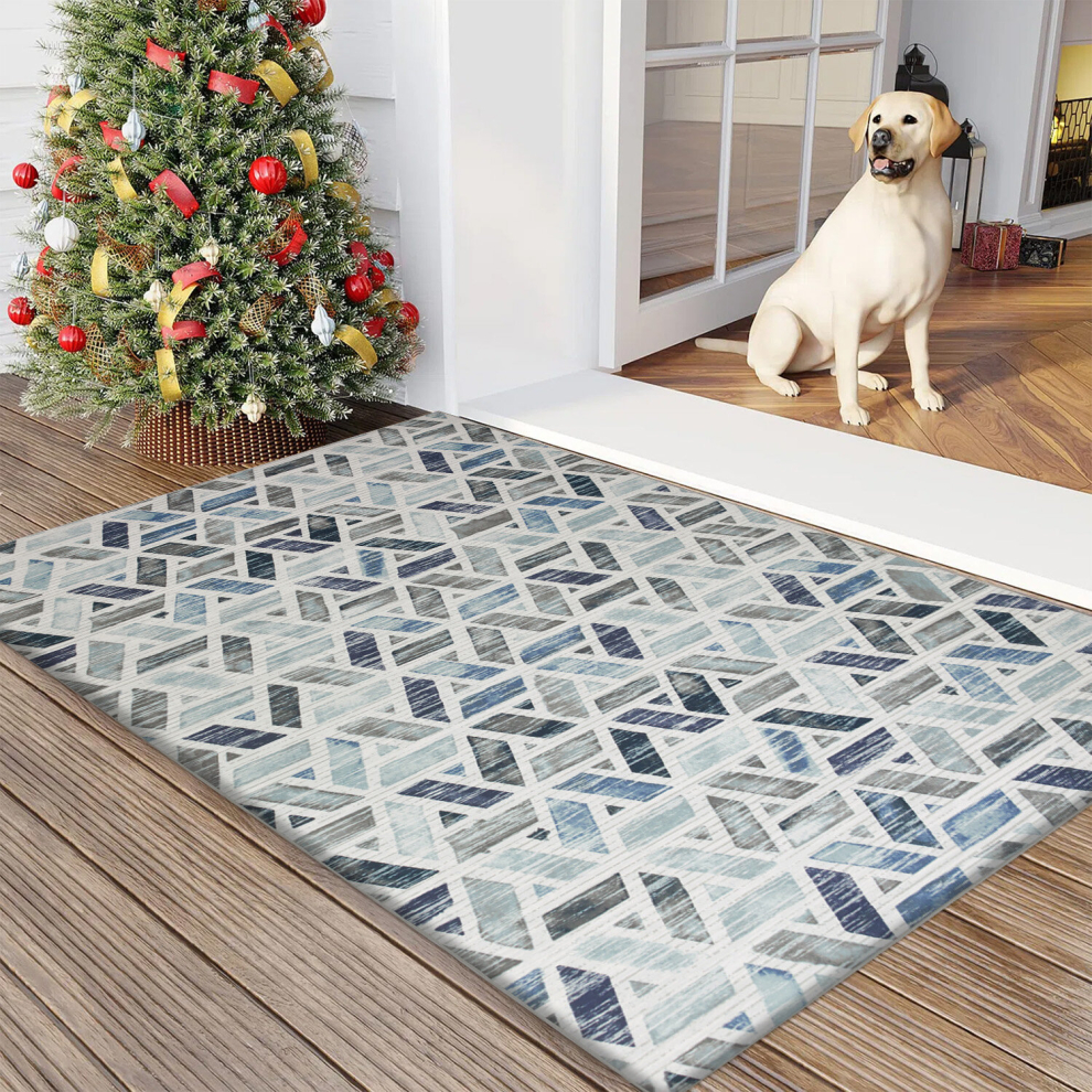 (80 x 150 cm (2 ft 6 in x 5 ft), Zara) Extra Large Area Rugs Printed Geometric Traditional Carpets Runner Rug & Luxury Floor Door Mats