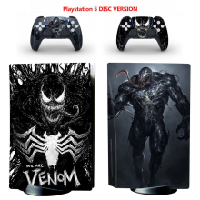 Skin Sticker for PS5 Console and 2 Controllers Disc Version Faceplate Decals